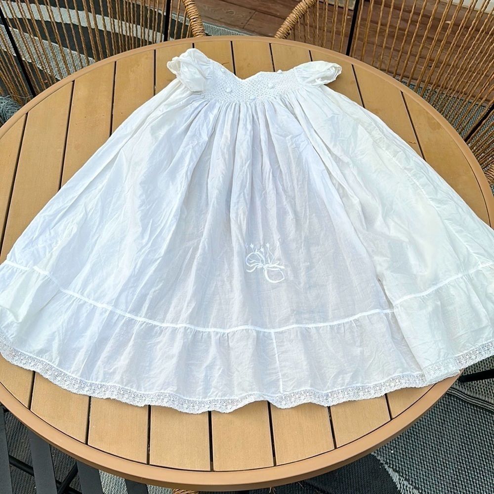Vintage christening gown soo sweet
